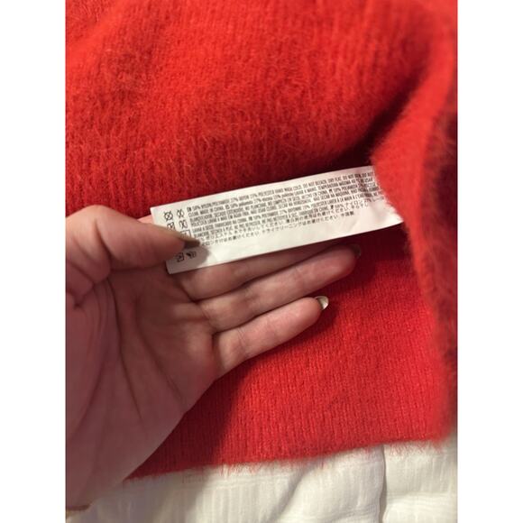 Forever 21 Sweater Knit Off The Shoulder top Red Y2K 90s Women's 1X - Picture 3 of 5